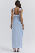 Robe Longue Éliana - Bleu Ciel