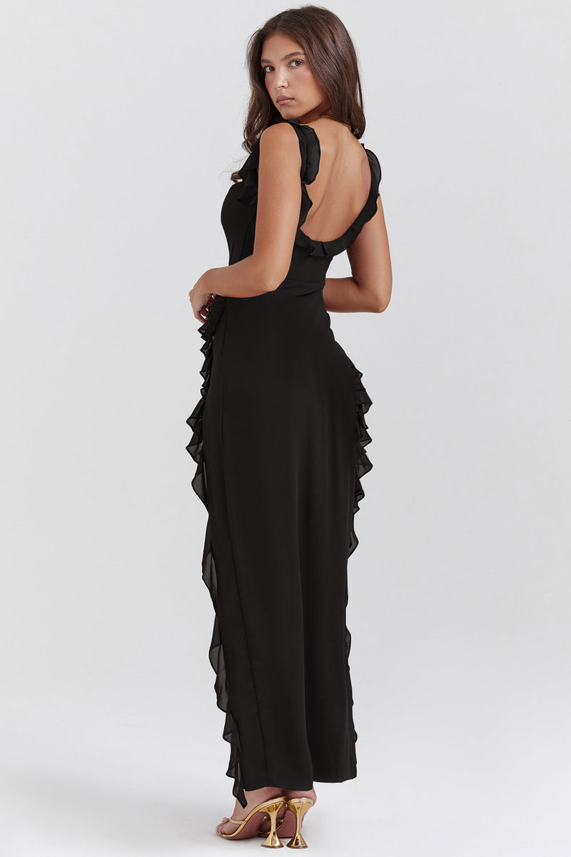 Robe Longue Éliana - Noir