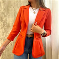 Blazer Amélie - Veste longue légère - Orange