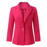 Blazer Livia - Veste longue boutonnée - Fuchsia