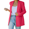 Blazer Livia - Veste longue boutonnée - Rose