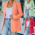 Blazer Livia - Veste longue boutonnée - Saumon