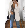Blazer Maëlle - Veste longue ouverte - Blanc