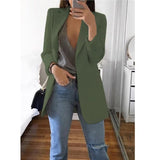 Blazer Maëlle - Veste longue ouverte - Vert