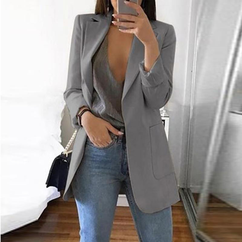 Blazer Romane - Veste fluide ouverte - Gris