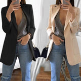 Blazer Romane - Veste fluide ouverte - Noir