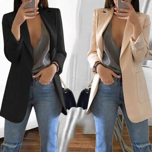 Blazer Romane - Veste fluide ouverte - Noir