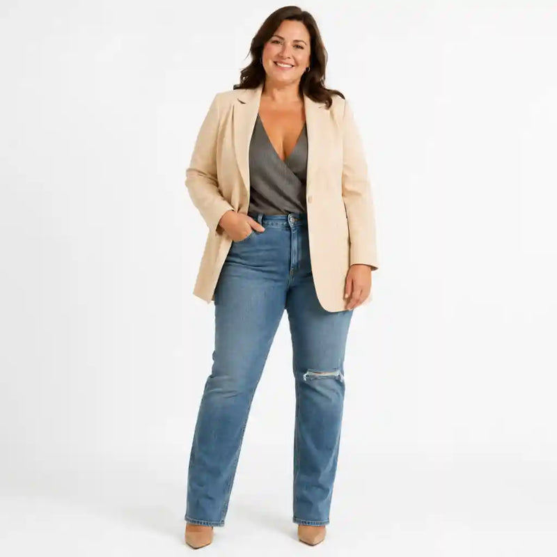 Blazer Maëlle - Veste longue ouverte